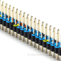 2.54mm 핀 헤더 이중 행 직선 SQ0.64mm